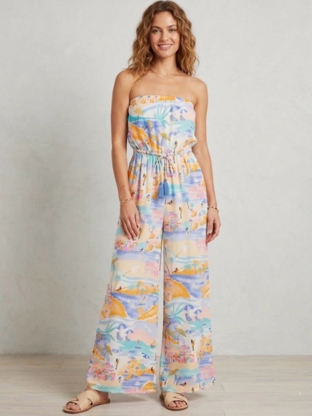 Vibrant Strapless Jumpsuit
